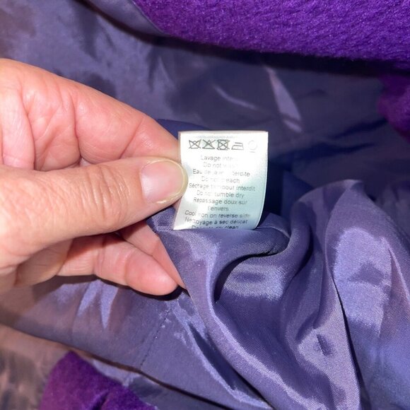 Parisienne Et Alors Womens Shacket Jacket Size 38 Purple Pockets Casual - Picture 7 of 8